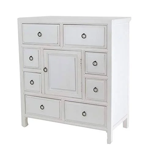 Wayborn Suchow 8 Drawer Apothecary Chest in Whitewash
