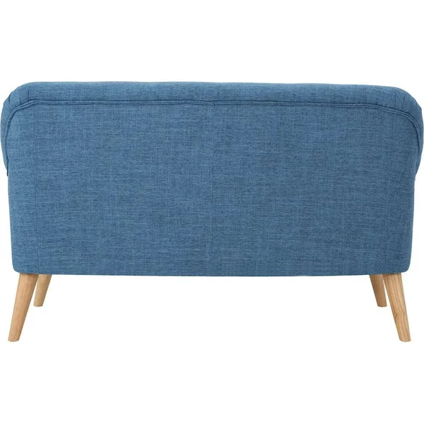 Noble House 2-Seat Muted Blue Fabric Loveseat