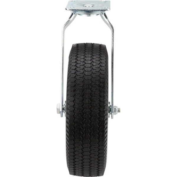 Strongway 12inch Swivel Flat-Free Solid Polyurethane Caster - 450-Lb. Capacity, Sawtooth Tread 22207008