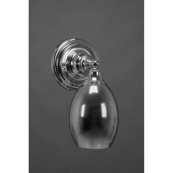 Toltec 40-CH-421 Wall Sconce in Chrome Finish - Bronze Cone Metal Shade