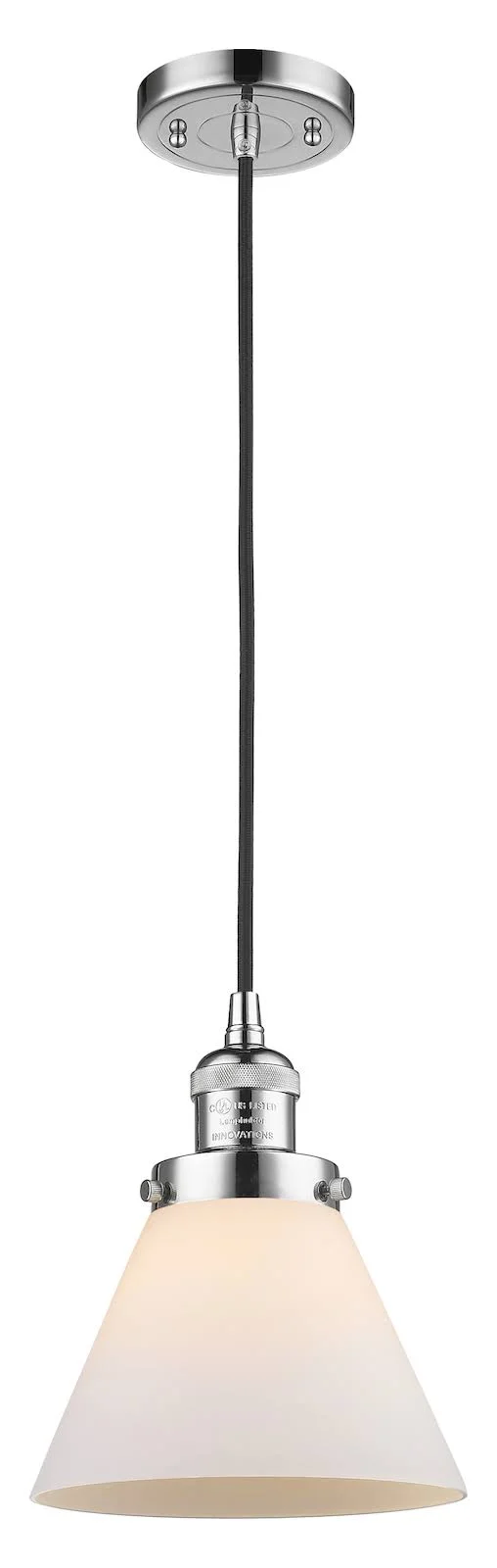 Innovations Lighting-Large Cone 1 Light Mini Pendant-201C-PC-G41-LED