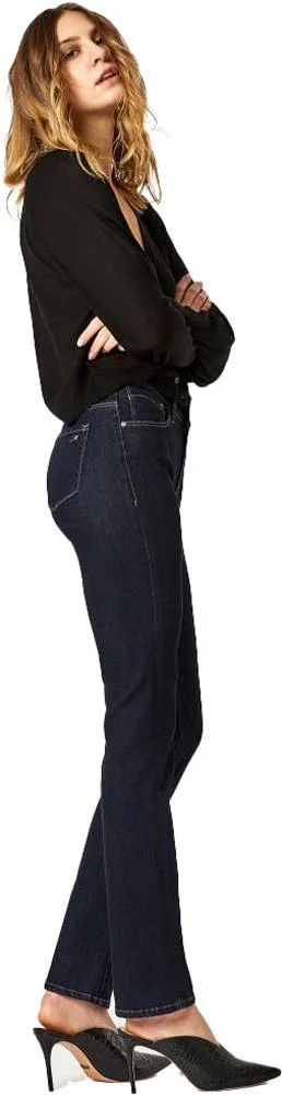 Mavi Kendra High-Rise Straight Leg in Rinse Supersoft Jeans - Black