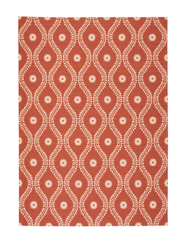 Nourison Home & Garden RS085 Area Rug - Rust, 5&3x22 x 7&5x22