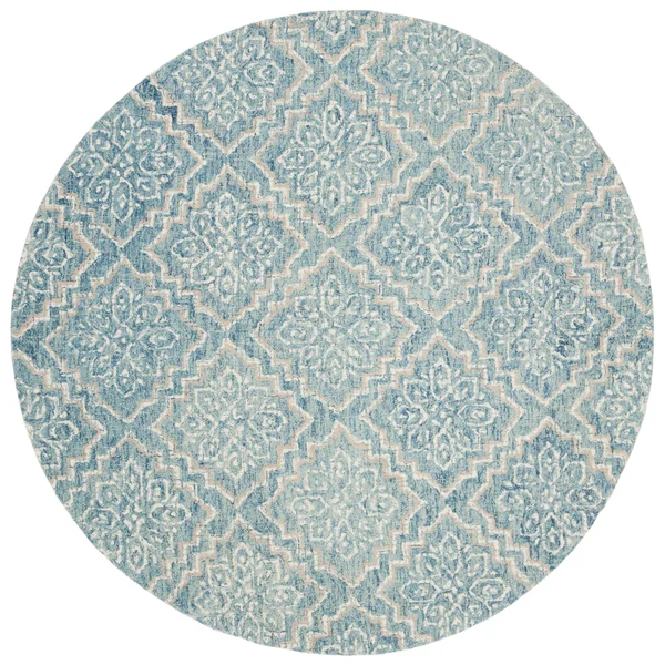 Safavieh 2&-3x22 x 10& Abstract ABT201A Blue, Grey Rug