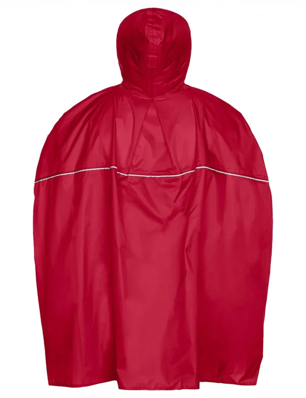 Vaude Kids Grody Poncho RED, Casual Jacket (Size L - Color Indian Red)