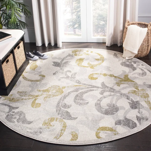 Safavieh 8& x 10& Amherst AMT428K Ivory, Grey Rug