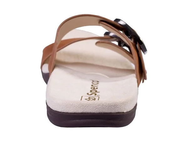 Spenco Vista Slide Women's Leather Arch Support Sandal Saddle - 7 Medium
