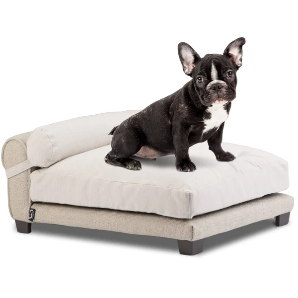Club Nine Pets Belmont Orthopedic Dog Bed - Medium, Linen.