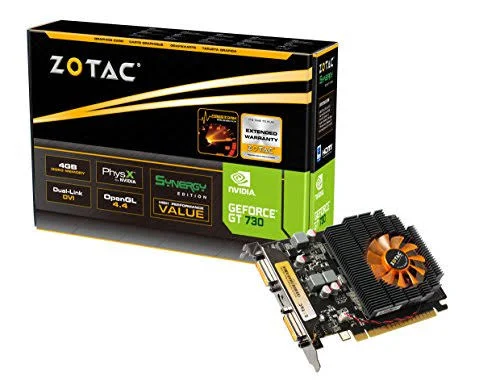 Zotac Video Card Zt-71109-10l GT730 4GB DDR3 128bit pci-express2.0 2xD