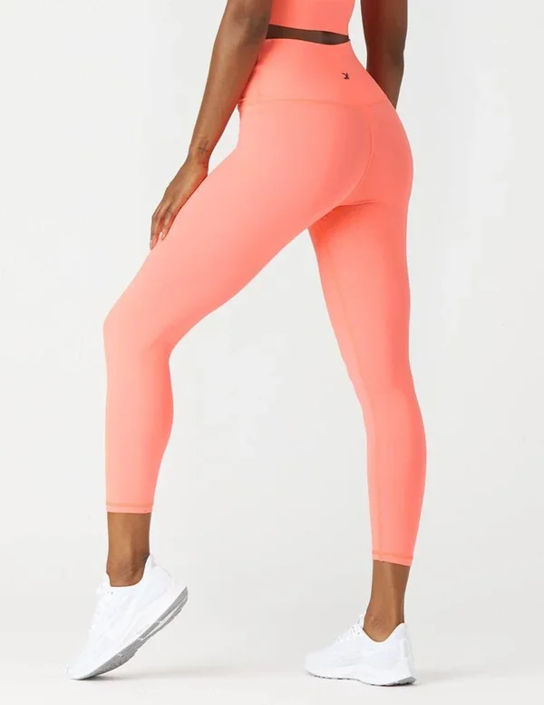 Glyder High Waist Pure 7/8 Legging: Hot Coral, Xxs, Hot Coral