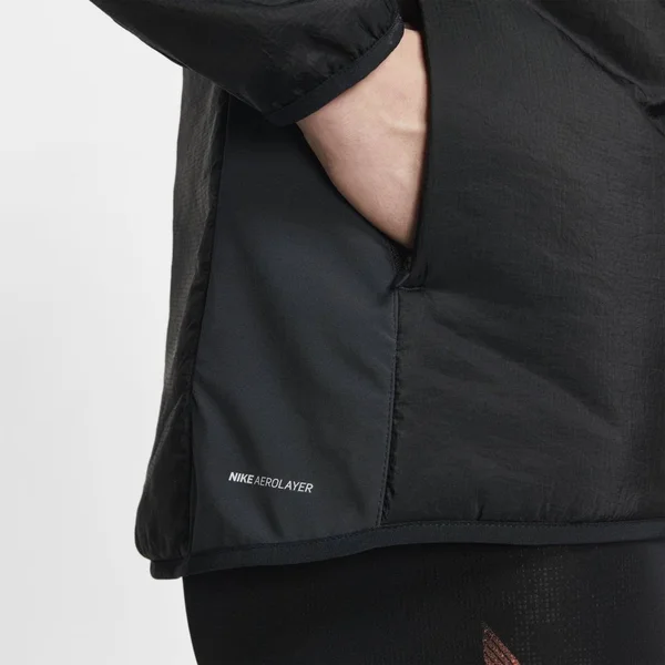 Nike Men's Aerolayer Running Jacket - Black