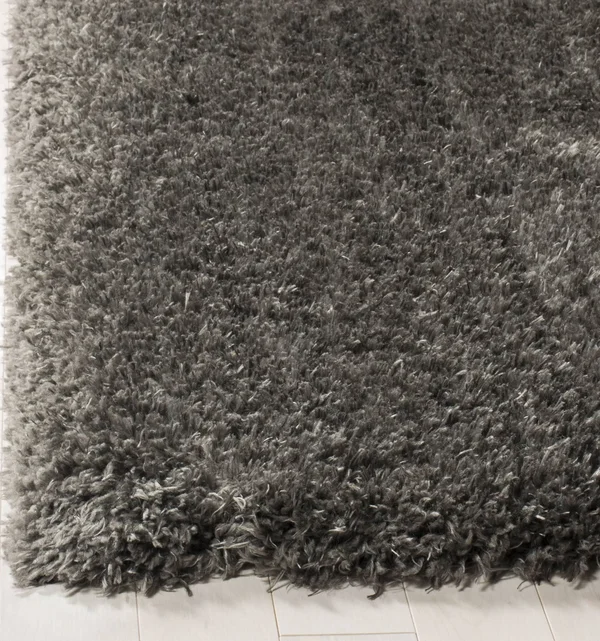 Safavieh Flokati Shag FLK950H 2&0x22 x 8&0x22 Runner Charcoal Area Rug