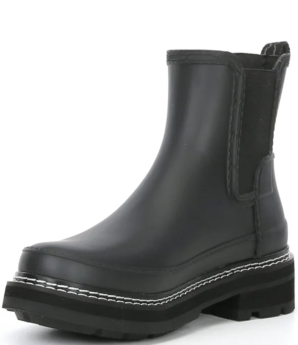 Hunter Women's Refined Stitch Detail Chelsea Boots - Black - UK 5