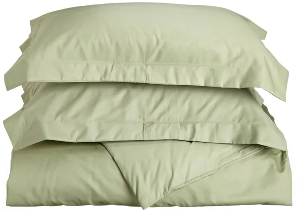 Superior 600 Thread Count Cotton Blend Solid Duvet Cover Set