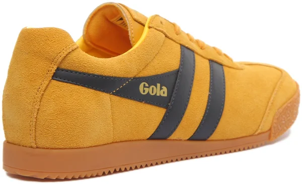 Gola Harrier Sun Navy Gum Mens Suede Trainers - 11 UK