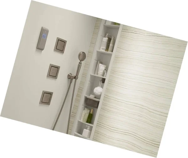 Kohler K-558-1SN DTV Prompt Three Outlet Digital Interface - Satin Nickel with Polished Nickel