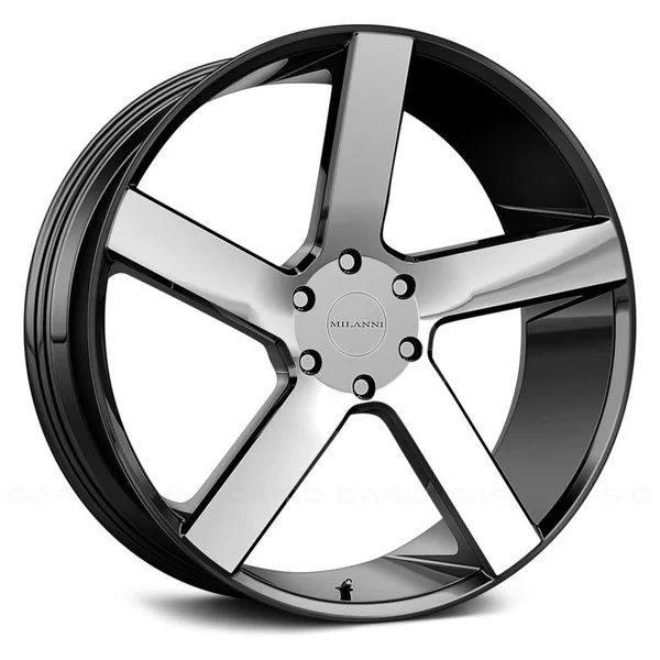 Milanni 472 Switchback 20x9 6x135 +30mm Black/Machined Wheel Rim