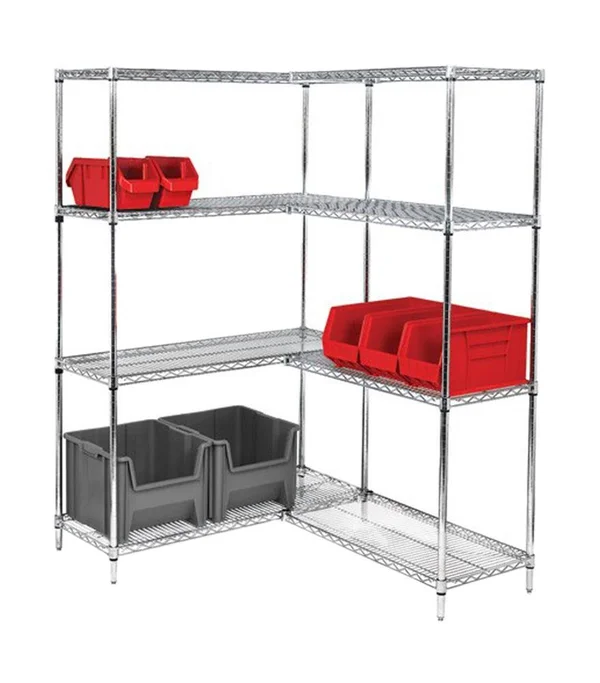 Quantum Wire 4-Shelf Starter Unit - 18x22 x 60x22 x 74x22 - Chrome