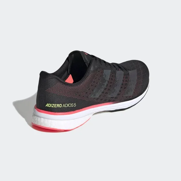 Adidas Adizero Adios 5 Shoes - Women's - Core Black, Signal Pink - 6
