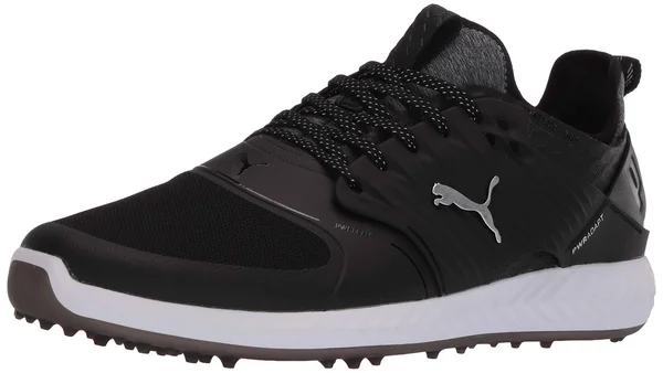 Puma Ignite PWRADAPT Caged Golf Shoes Black/Silver W 9