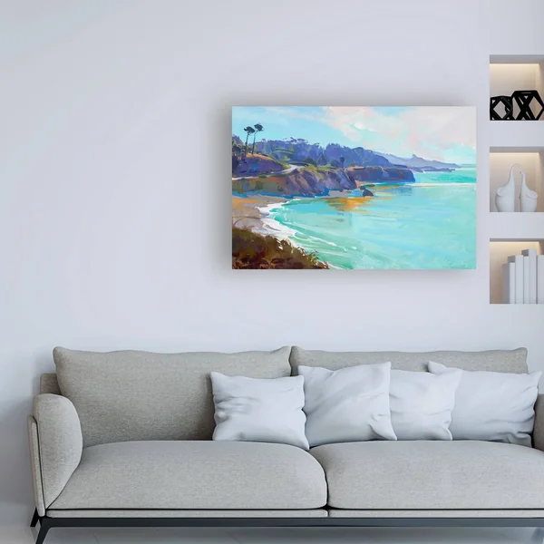 Trademark Art Marcia Burt 'Mendocino Overlook' Canvas Art