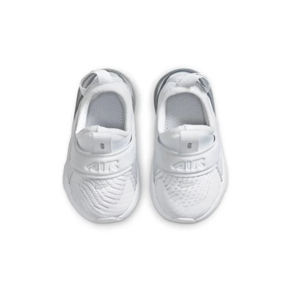 Nike Kids& Toddler Air Max 270 Extreme Casual Shoes in White/White Size 8.0