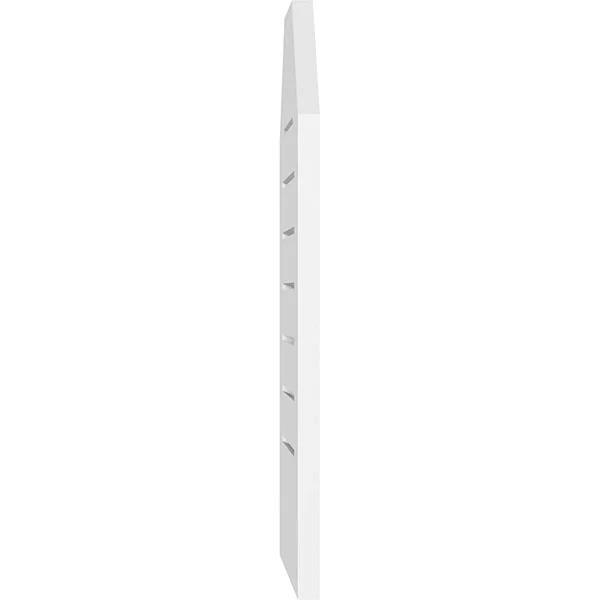 Ekena Millwork GVPOT22X3401SF 22x22W x 34x22H Octagonal Top Surface Mount PVC Gable Vent: Functional - w/ 3-1/2x22W x 1x22P Stand