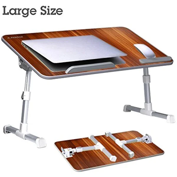 Large Size Adjustable Laptop Bed Table - Portable Standing Desk, Foldable Sofa