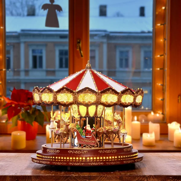 Mr. Christmas 17x22 Christmas Carousel