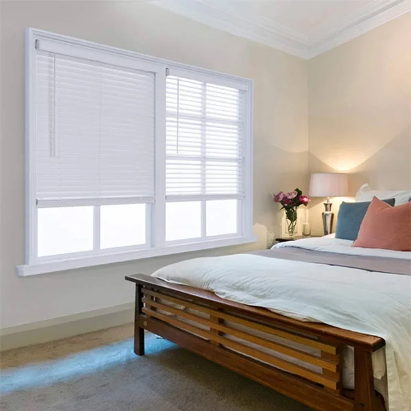 2in. Cordless Distressed Faux Wood Blinds Distressed Umber
