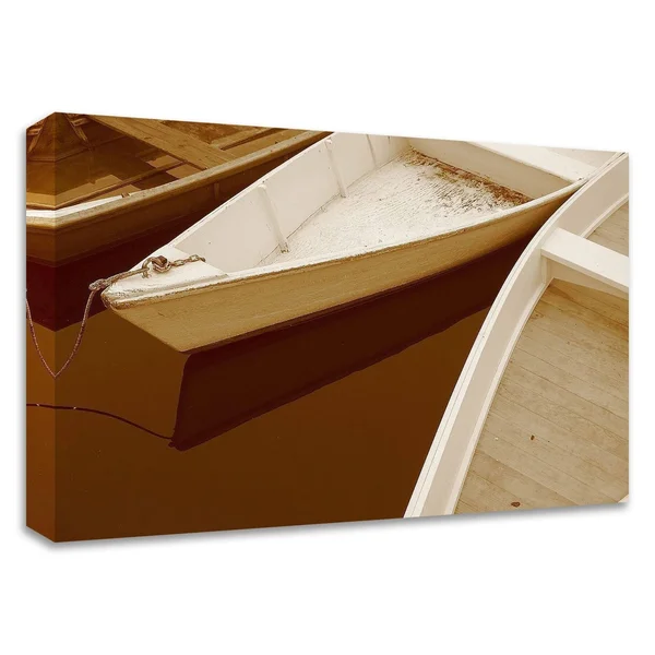 Tangletown Fine Art 14x22 x 18x22 Boats by PhotoINC Studio Print on Canvas
