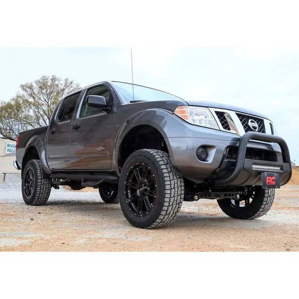 Rough Country B-N4150 Nissan 05-19 Frontier Bull Bar w/LED Light Bar (Black)