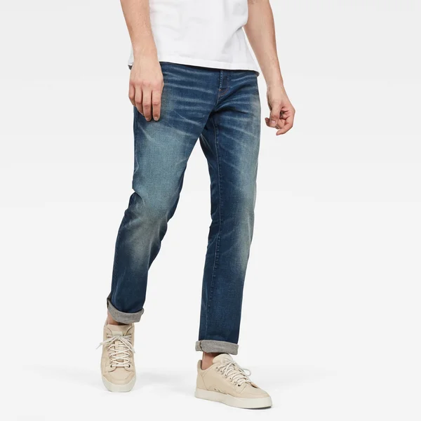 Mens G-Star 3301 Straight Jeans - Blue
