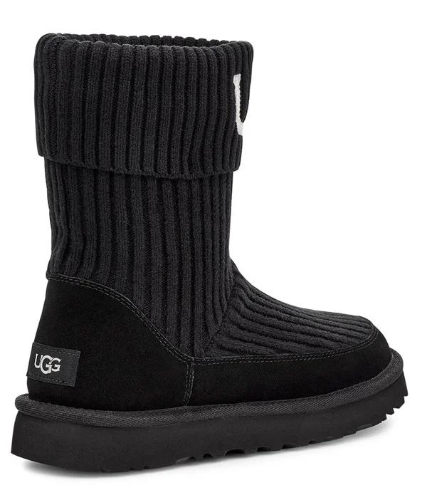 Ugg Classic Knit Women's Boots Black : 5 B