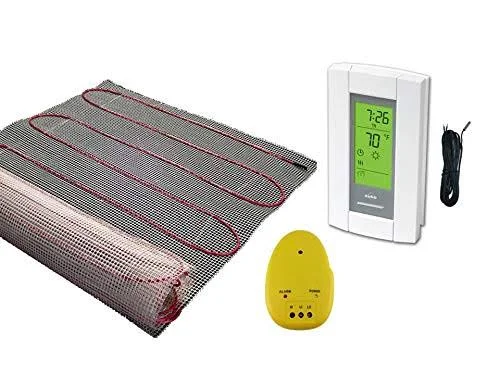 25 sqft Mat - Warming Systems 120 V Electric Tile Radiant Floor HEATING Mat with Programmable Thermostat