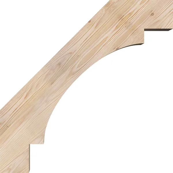 Ekena Millwork 5 1/2x22W x 26x22D x 26x22H Merced Smooth Brace, Douglas Fir