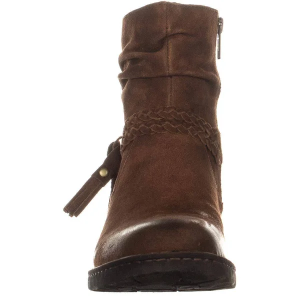 Born Ouvea Braid Ankle Boots - Rust