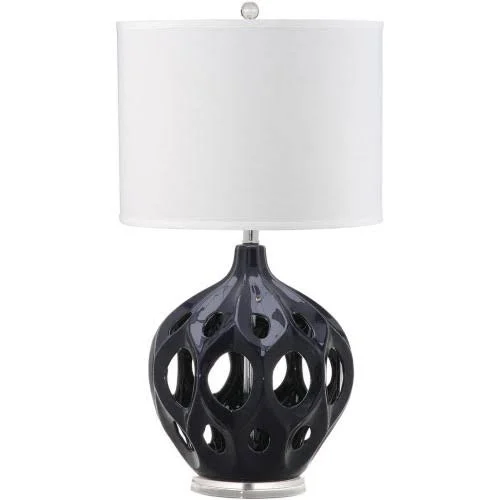 Safavieh Regina 29 in. H Ceramic Solid Retro Table Lamp - Blue