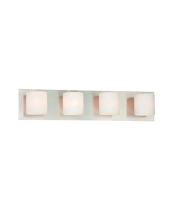 Eurofase 20380-014 Geos 4-Light Bathbar - Satin Nickel