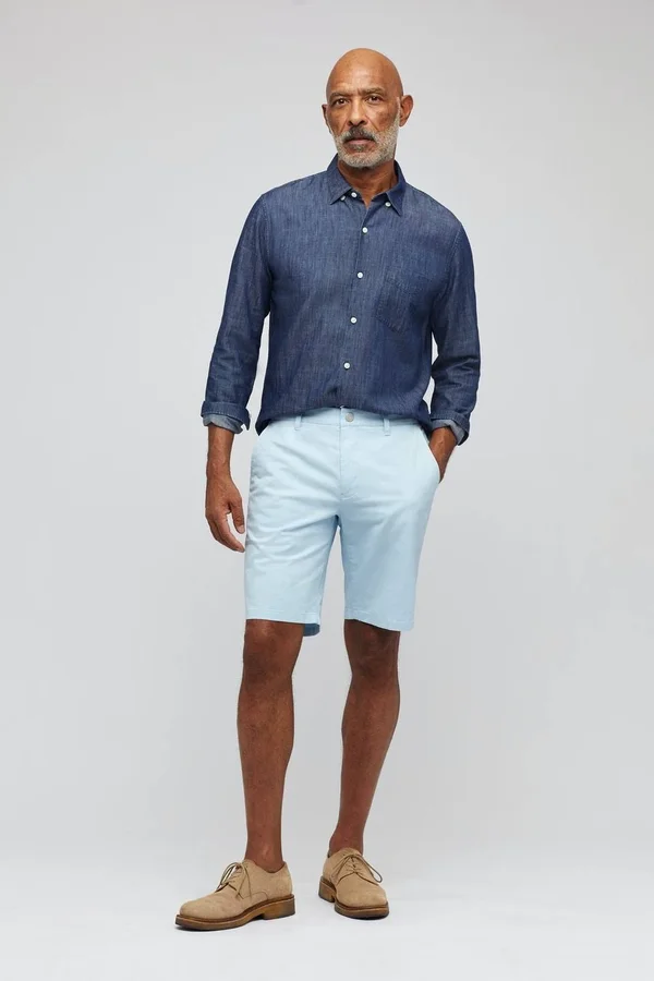 Men's Bonobos Stretch Washed Chino 9-Inch Shorts - Size 33 - Blue