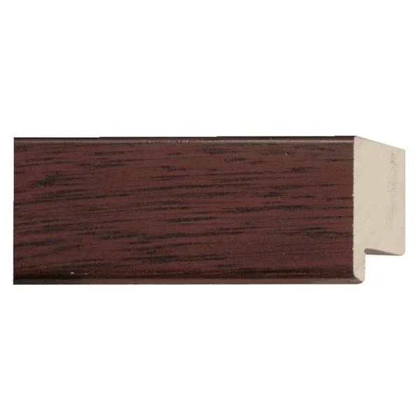 CustomPictureFrames 23x23 - 23 x 23 Mahogany Flat Solid Wood Frame with UV Framer&s Acrylic & Foam Board Backing - Great for