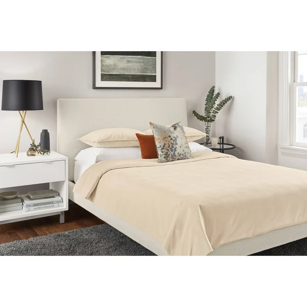 Room & Board, Modern Copenhagen One-Drawer Nightstand Made from White Wood, Aluminum Pulls w/ Stainless Steel Frame Base