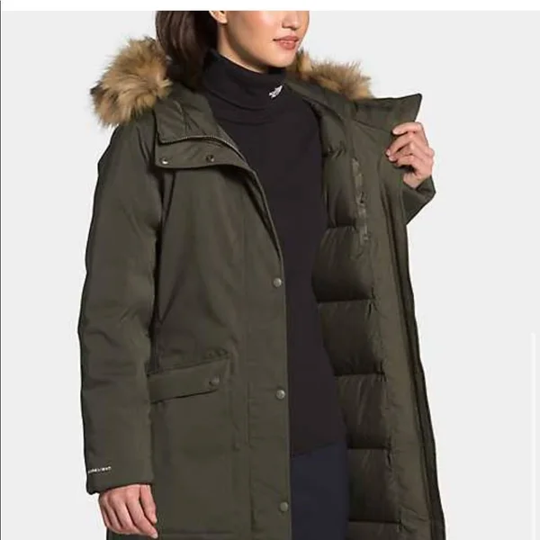 The North Face Women's New Defdown Futurelight Jacket - Small - New Taupe Green