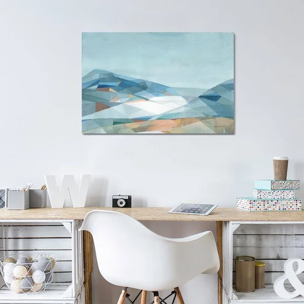 Danhui Nai Large Canvas Art Prints - Geometric Mountainstyle > Watercolor art)
