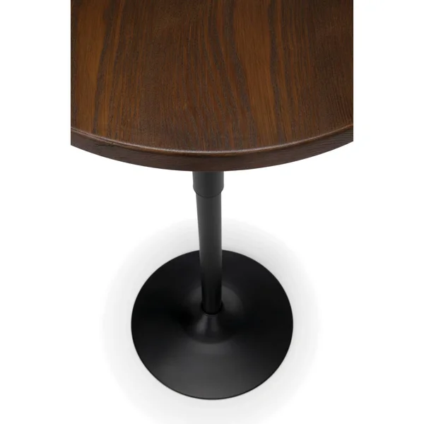 Ofm 161 Collection Industrial Modern Pub Table - 33x22 to 42x22 Height Adjustable, Black/Walnut