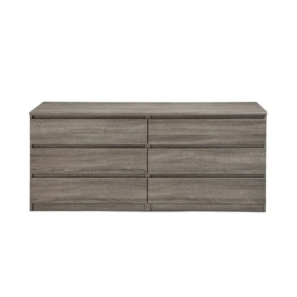Tvilum Scottsdale 6 Drawer Double Dresser, Truffle