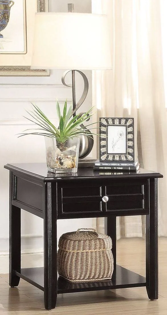Homelegance Carrier End Table in Espresso