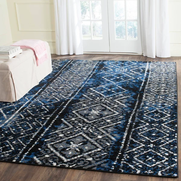 Safavieh Adirondack Silver & Black Area Rug; 9& x 12&