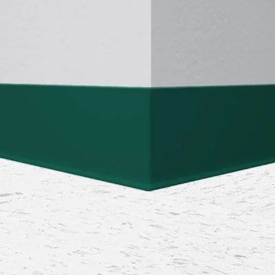 Roppe 700 Series Forest Green 6x22 x 1/8x22 Rubber Cove Molding 6x22 x 120& Roll - Straight (Toeless)