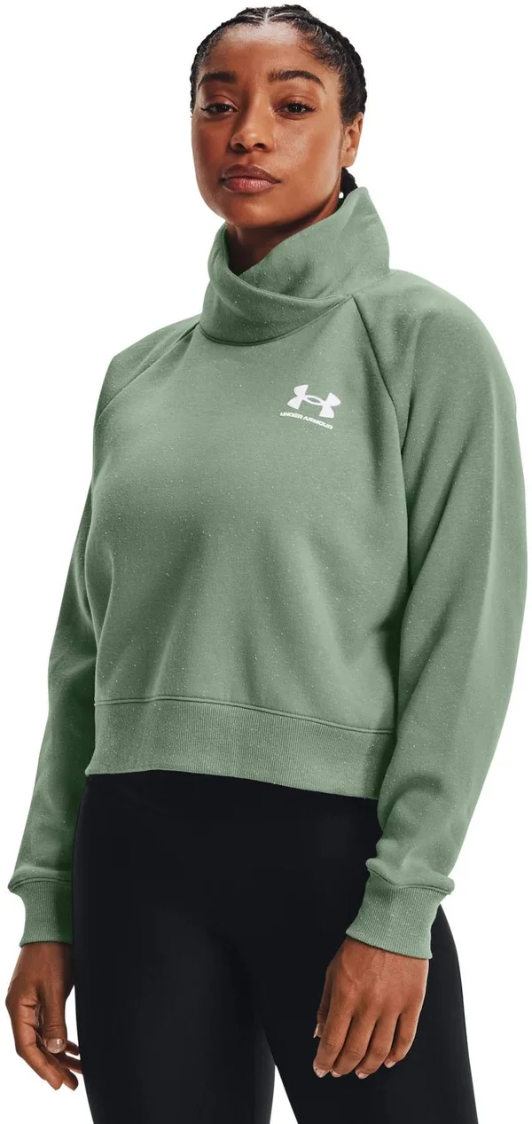 Under Armour Women's Rival Fleece Wrap Neck - Green - XXL